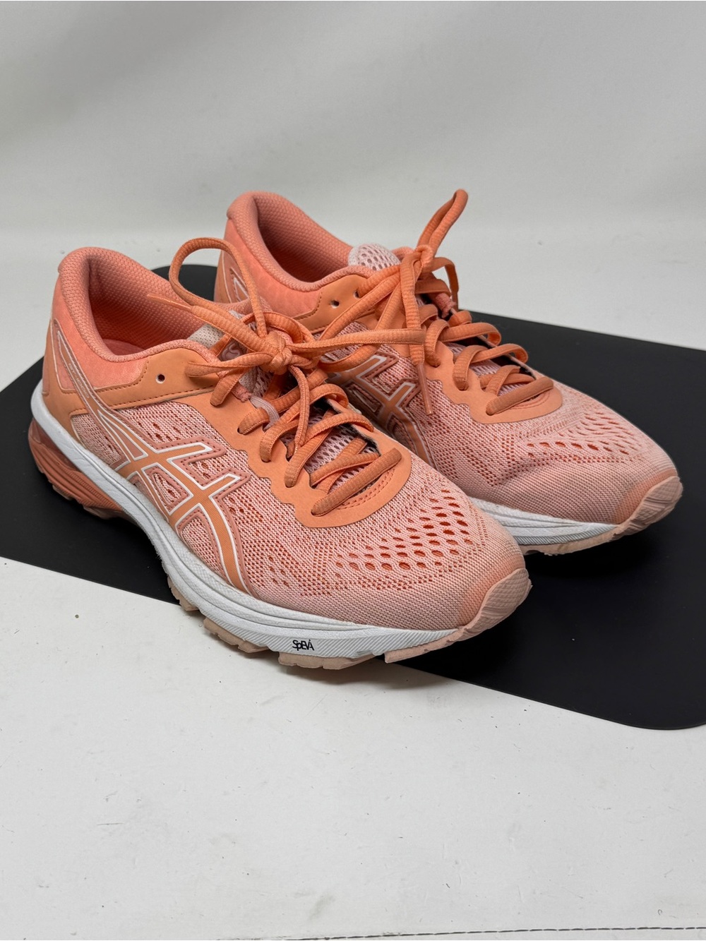 Asics GT-1000 Women’s Size 7 Orange Peach White Athletic Running Shoes Sneakers